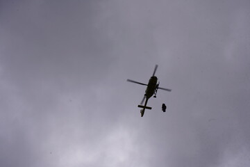 Rescue of people in the Dachstein Mountains in Styria, Austria.
