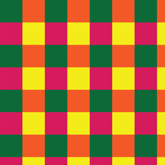 Colorful Bright Gingham Squares – Vibrant Grid Pattern