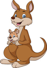 kangaroo with baby