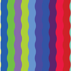 Colorful Spectrum Wavy Stripes – Vibrant Abstract Pattern