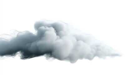 Naklejka premium Dark fog or smoke effect on transparent background, realistic high-resolution steam or mist texture for design and atmosphere.