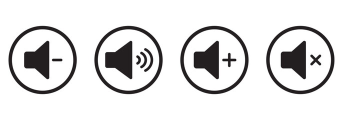 No Sound icon sign mute icon vector illustration. Speaker mute icon isolated on green background. No sound icon. No allowed Sound Sign Animation. EPS 10.