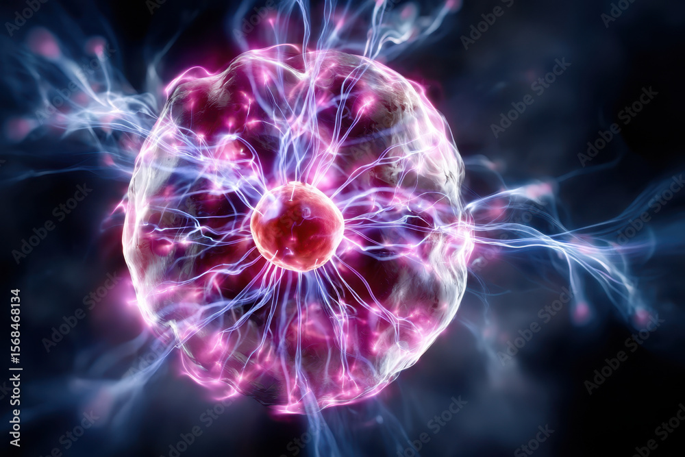 Poster dynamic energy patterns illustrate the complexity of atomic structures and their interactions