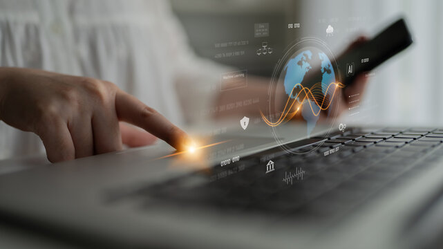 Global AI and data processing system enhances data, AI, and processing efficiency through digital network and global integration of intelligent technology Latch - Powered by Adobe