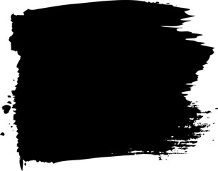 Fototapeta premium Dynamic Black Brushstroke Texture on Transparent Backdrop, Ideal for Adding Depth and Dimension to Graphic Designs and Artistic Compositions