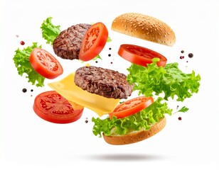 burger and fries