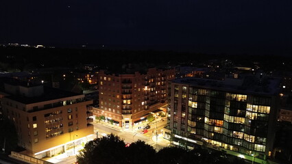 night view of the city