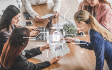 Cyber security system protecting digital infrastructure. Cyber security ensures data safety,...