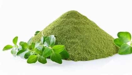 fresh brahmi herb isolated on transparent background