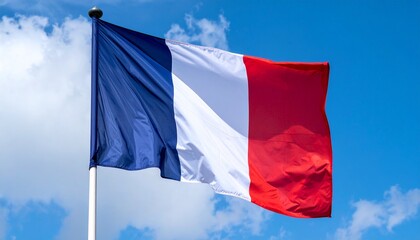 "Vertical tricolor of blue, white, and red – the French flag."