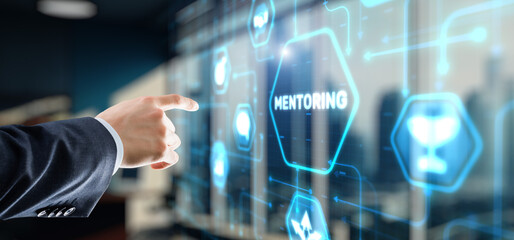 Mentoring Business. Personal Coaching. Training personal concept