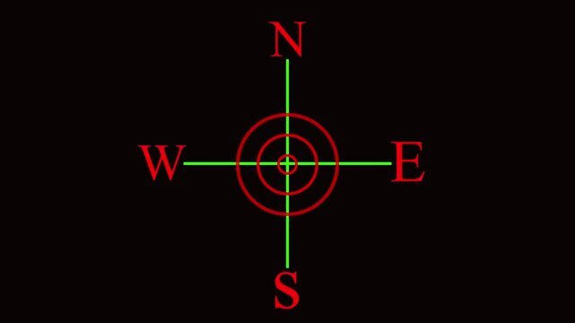 Abstract  animation futuristic Hud radar Chieveley user interface target searching icon concept, simple navigation 4k video animation.
