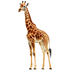 . Giraffe watercolor isolate illustration png. subject