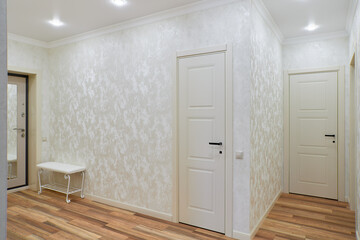 interior design. interior photography of an apartment for rent. One-room apartment with a simple...