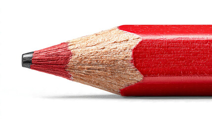 a red pencil isolated on a transparent background,