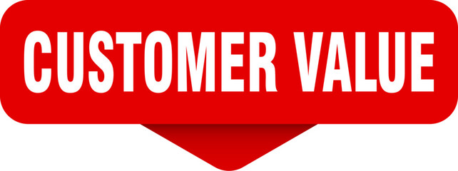 customer value sticker. customer value sign on transparent background