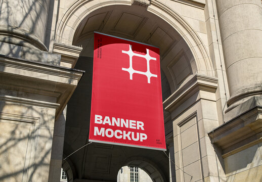 Banner on The Building Mockup