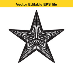 Obraz premium Monochrome Starfish Illustration Featuring Detailed Textures and Distinctive Patterns for Marine Biology Projects and Creative Designs