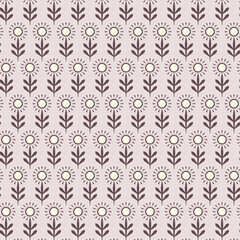 Floral Deco seamless vector pattern
