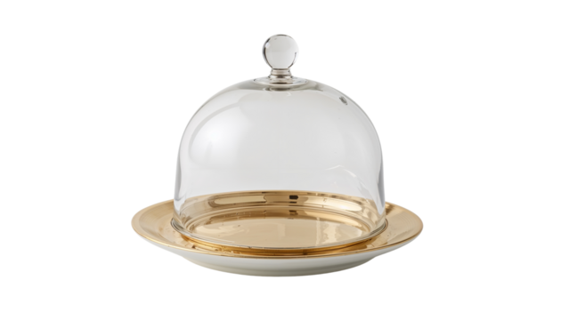glass dish cloche isolated on transparent background png
