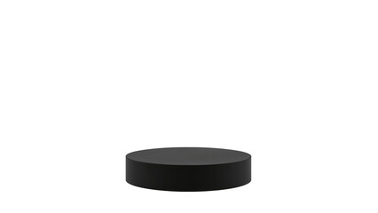 black podium display for products isolated on transparent background png
