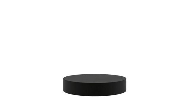 black podium display for products isolated on transparent background png
