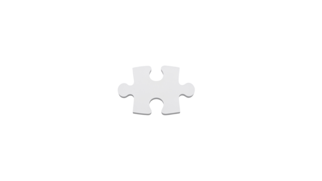 Puzzle Piece Isolated on Transparent Background PNG