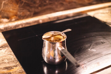 Making coffee