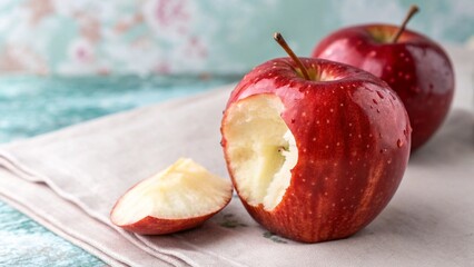 apple on a plate