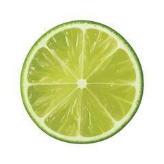 Close Up of a Fresh Lime Slice