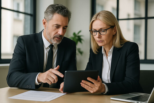 business people working together
