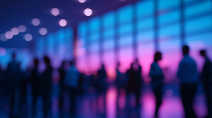 Colleagues Networking at a Corporate Event in a Modern Office
