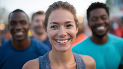 Celebrating Community Spirit at a Marathon Event