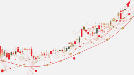 finance, abstract, black, background, uptrend, arrow, finance Abstract white background uptrend arrow with candlesticks and bar chart show innovation of economy business statistics with Earth network 