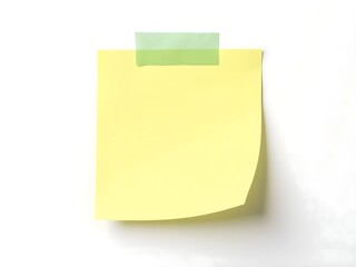 Postit note yellow shows blank message