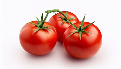 white background featuring isolated tomatoes with clipping path