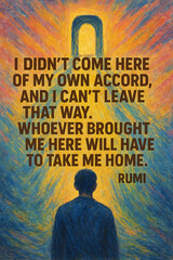 Sufi Poster on the Soul’s Homecoming and the Journey Toward the Next World