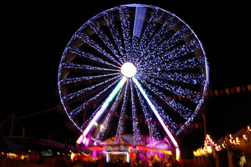ferris wheel at night