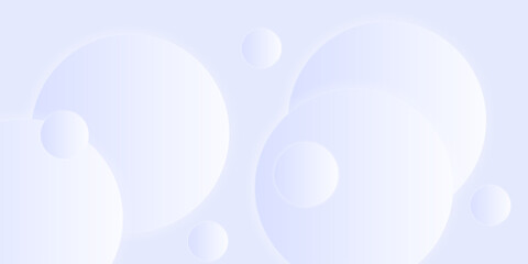 3D white abstract background overlap layer on bright space with cutout shape effect decoration. Modern graphic design element circles style. eps 10