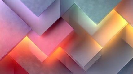   A close-up of a square-and-rectangle wall with a light at its end