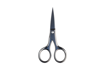 Scissors isolated on a transparent background