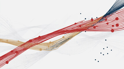 Abstract technology white background. Earth network with glowing nodes and net lines business connection of lines from nodes It is connected to endless nodes and represents the innovation 