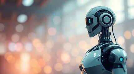 Futuristic Robot Profile.