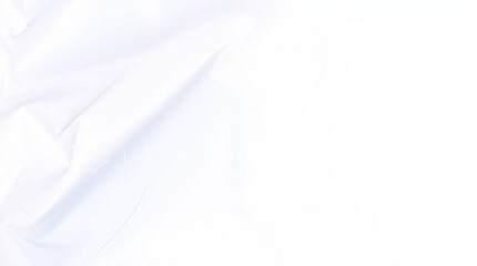 Obraz premium Crumpled polyethylene surface texture. Realistic wrinkled plastic material with glossy highlights and detailed fold