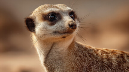 Fototapeta premium minimalistic portrait of desert mammal featuring its unique features and textures