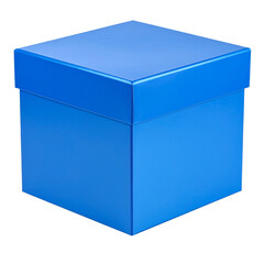 blue box isolated on white