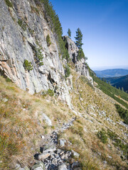 Landscape of Rila Mountain near Malyovitsa peak, Bulgaria