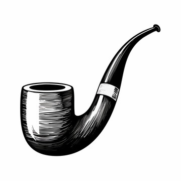 recommend clip art: Smoking Pipe Images vector. Durable Wooden Wood Smoking Pipe Tobacco Cigarettes vector.