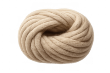 Neutral-toned yarn skein lying smoothly, ready for crafting textile accessories