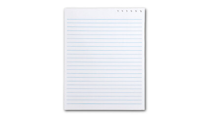 Lined paper sheet 